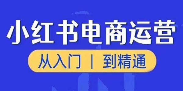 玖哥 小红书电商运营入门到精通课