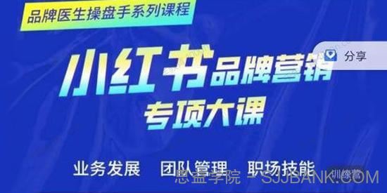 小红书品牌营销专项大课品牌医生操盘手系列课程