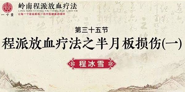 程冰雪 岭南程派放血疗法专业课