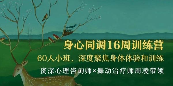 心理咨询师周凌 身心同调16周训练营