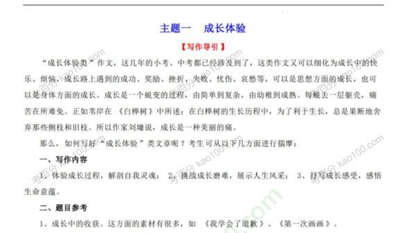2022年中考语文精选主题作文素材储备＋高分范文[课件]