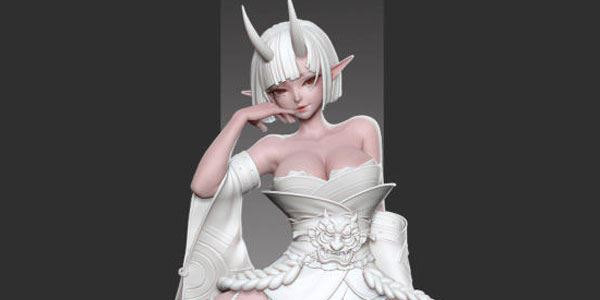 zbrush 和服二次元角色案例教学