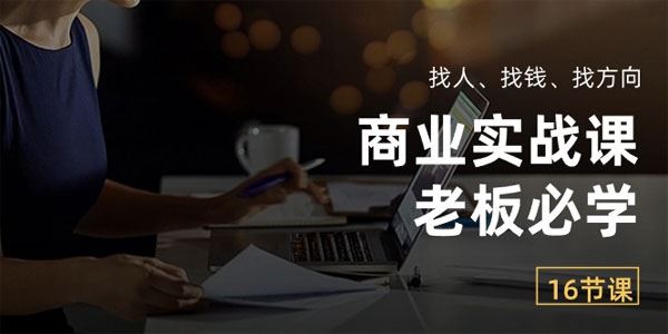 商业实战课老板必学 ：找人、找钱、找方向