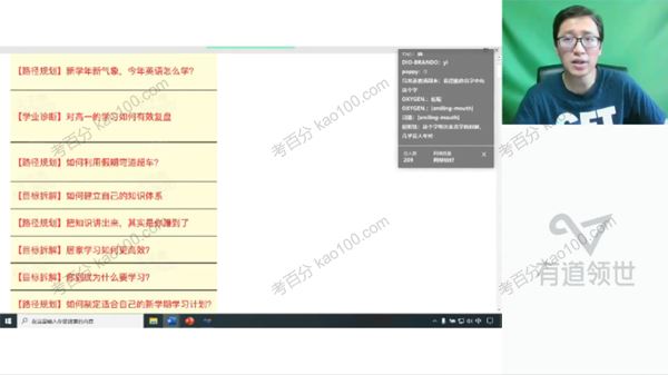 有道精品课王大鹏高二英语2022年全体系规划学习卡