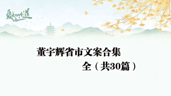董宇辉各省市文案小作文PDF电子文档