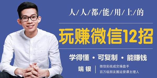 端银微信实战操盘手 玩赚微信12招学得懂可复制能赚钱