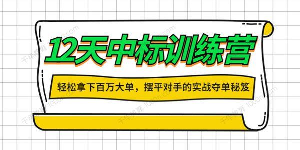 张金洋《12天中标训练营》大客户销售业绩提升