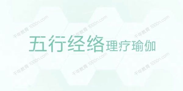 养生理疗五行经络瑜伽教学课程