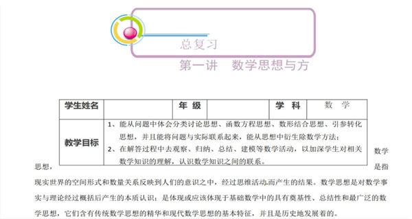 中考数学重难点专题训练电子文档