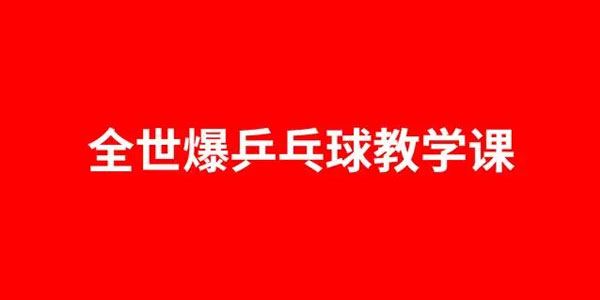 全世爆专业乒乓球教学课 百度网盘下载