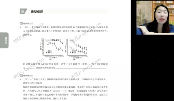 有道精品课于佳卉高考生物二轮复习2022年寒假班