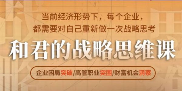 和君的战略思维课（第24期）