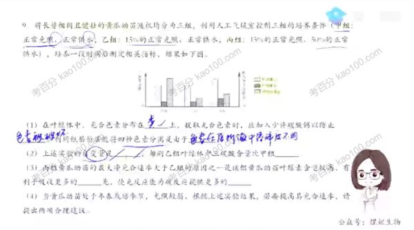 腾讯课堂周芳煜2022年高考生物二轮复习真题全解