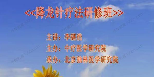 李湛浩 中医降龙针疗法培训班[课件]