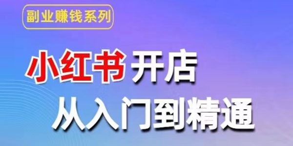 小红书开店从入门到精通：快速掌握小红书店铺运营